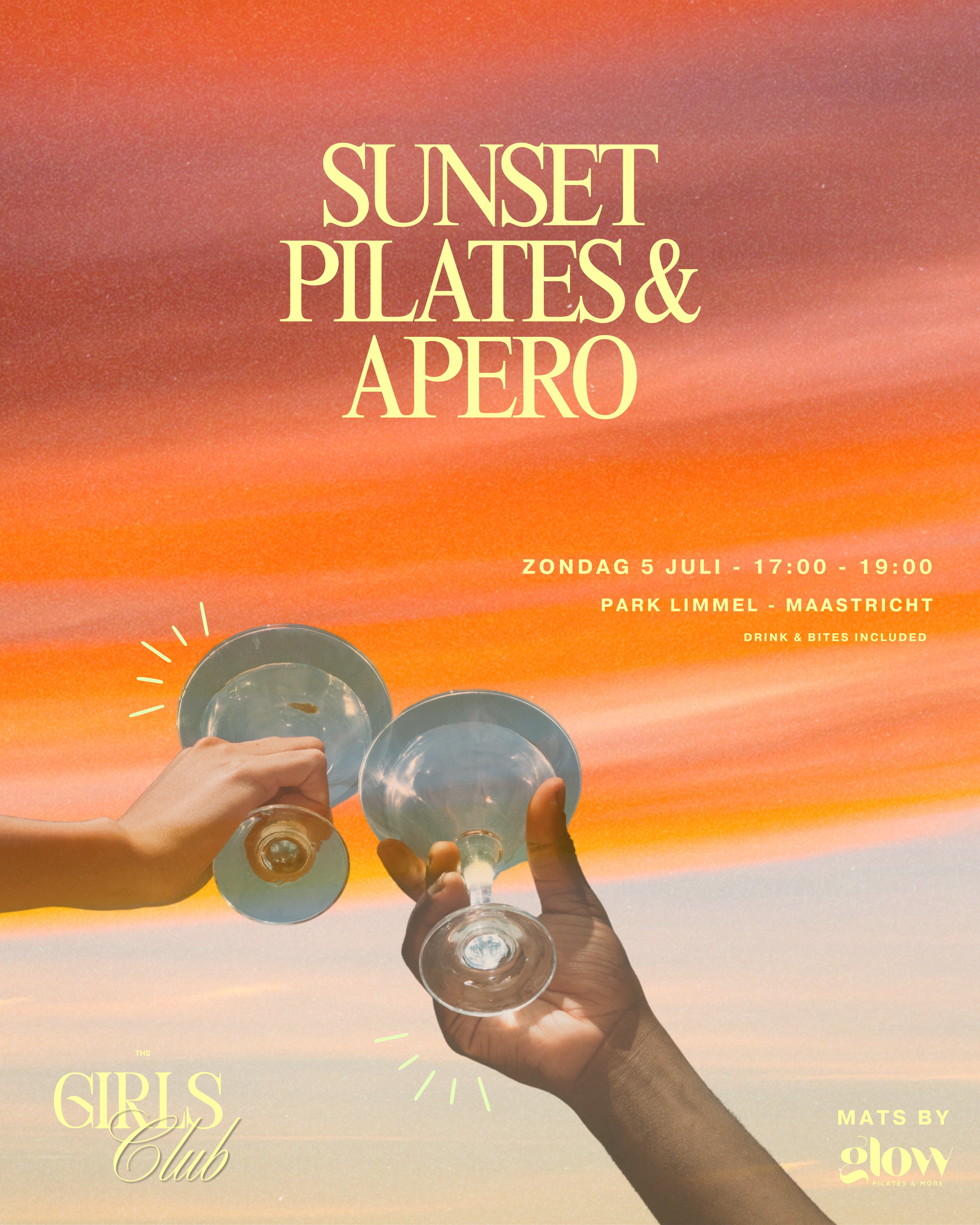 Sunset Pilates & Apero - 5 July, Park Limmel Maastricht