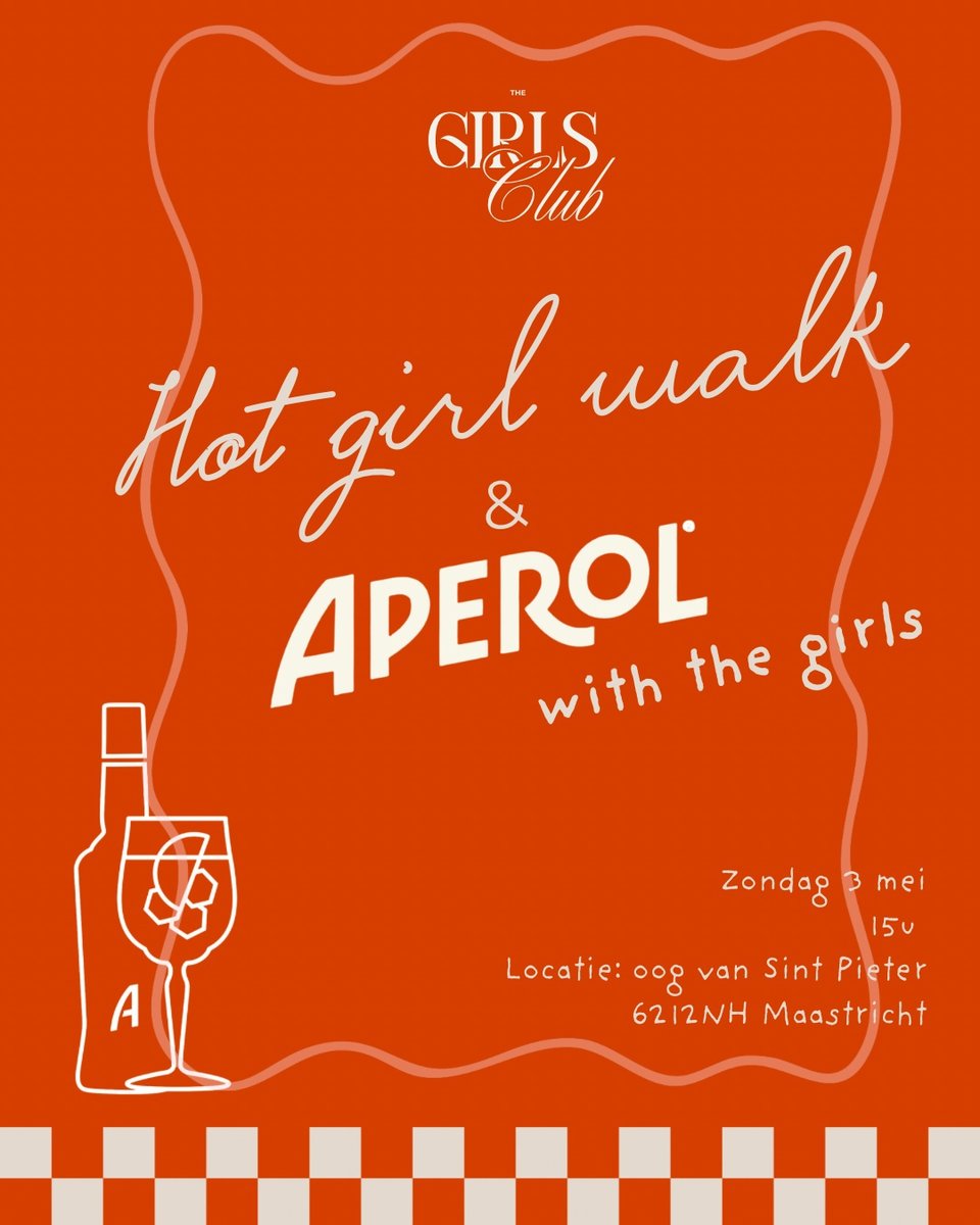 Hot Girl Walk & Aperol - 3 May, Maastricht
